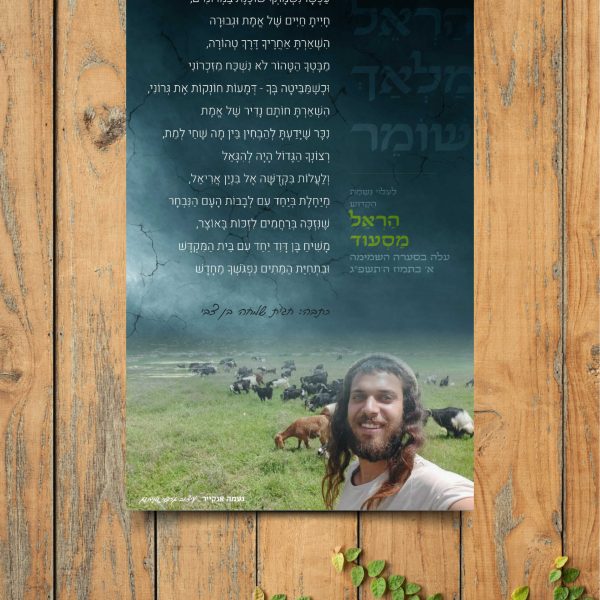 עיצוב שיר לזכר הראל מסעוד